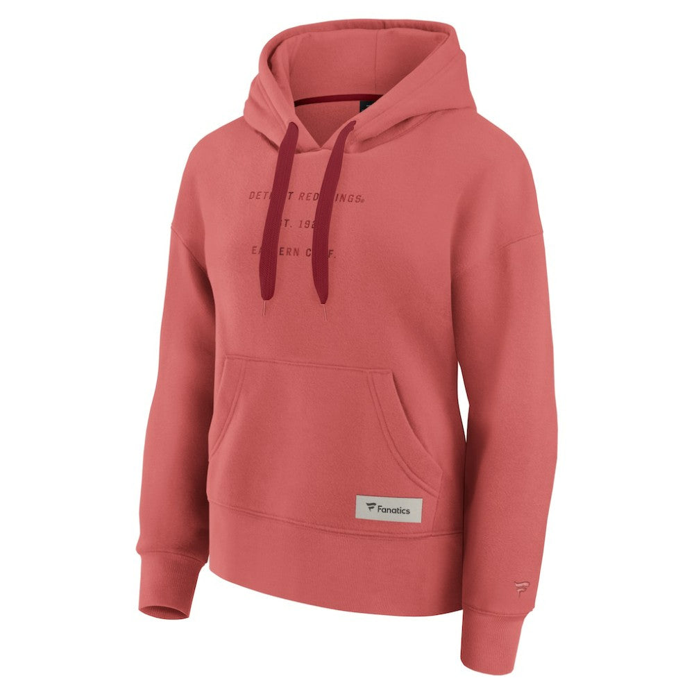 NHL Red Detroit Red Wings Fanatics Women's Elements Future Ground Subtle Tonal Pullover Hoodie