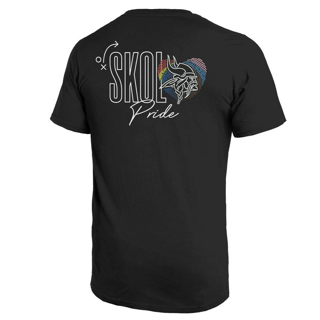 Majestic Threads Pride Pocket T-Shirt - Minnesota Vikings