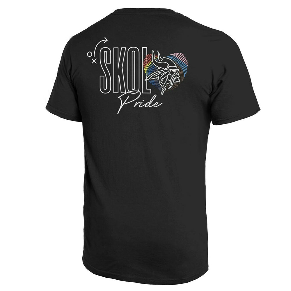 Majestic Threads Pride Pocket T-Shirt - Minnesota Vikings