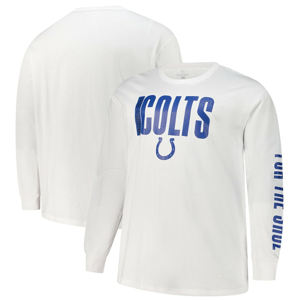 Big & Tall Vision Long Sleeve T-Shirt - Indianapolis Colts