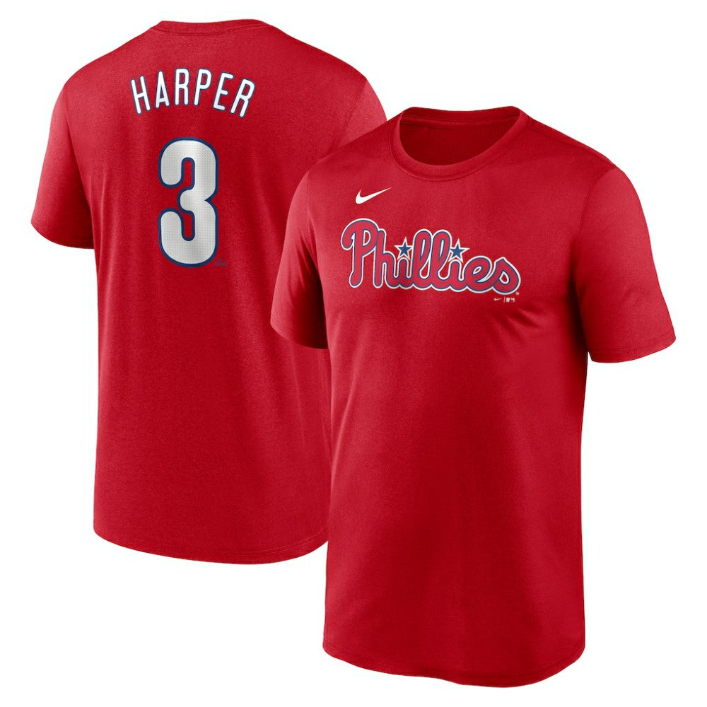 MLB Bryce Harper Philadelphia Phillies Nike Legend Name & Number Performance T-Shirt