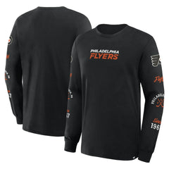 NHL Black Philadelphia Flyers Fanatics Boxed In Legacy Long Sleeve T-Shirt
