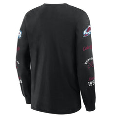 NHL Black Colorado Avalanche Fanatics Boxed In Legacy Long Sleeve T-Shirt