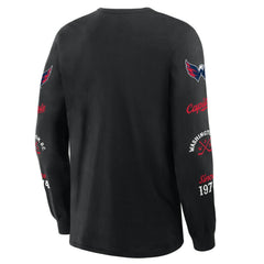 NHL Black Washington Capitals Fanatics Boxed In Legacy Long Sleeve T-Shirt