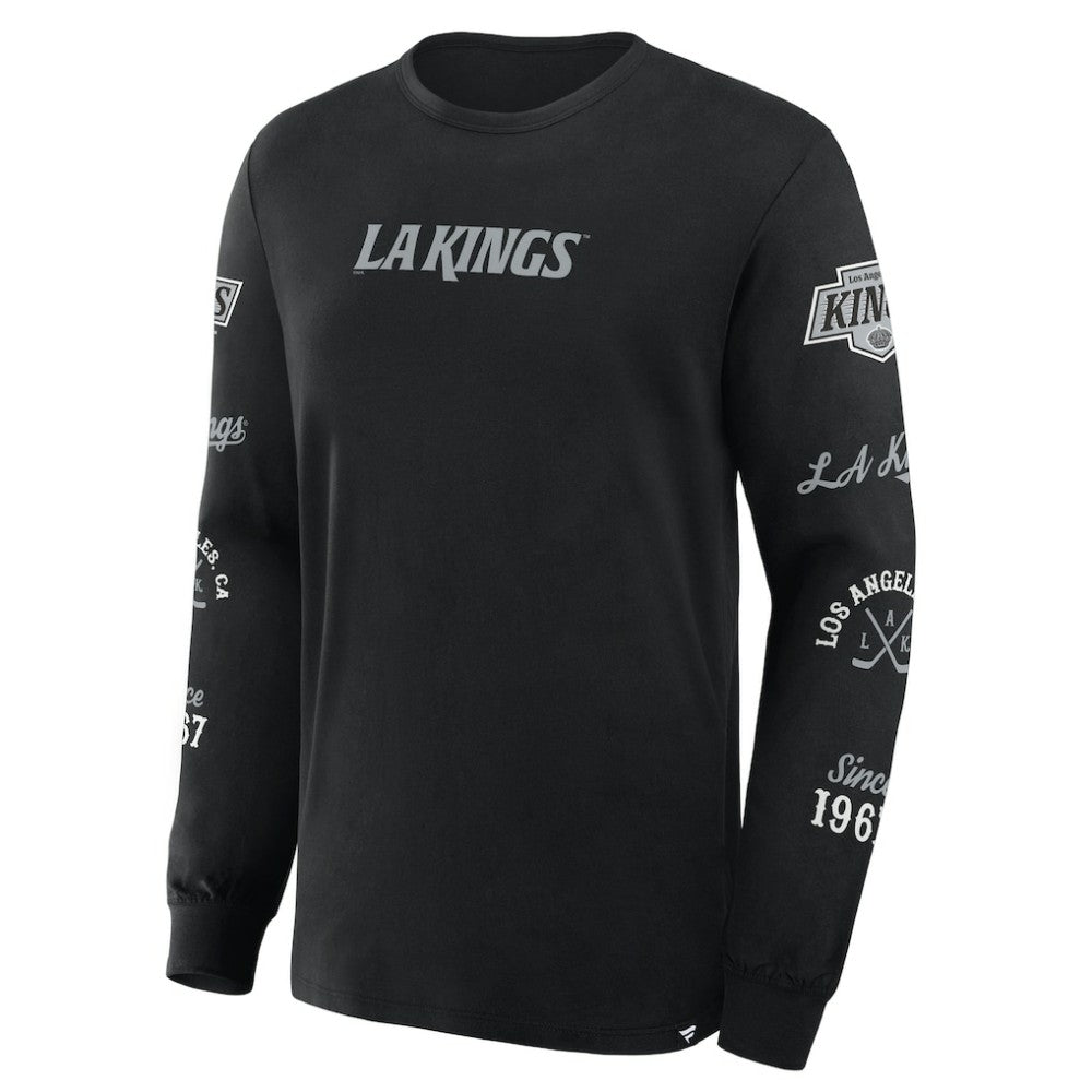 NHL Black Los Angeles Kings Fanatics Boxed In Legacy Long Sleeve T-Shirt