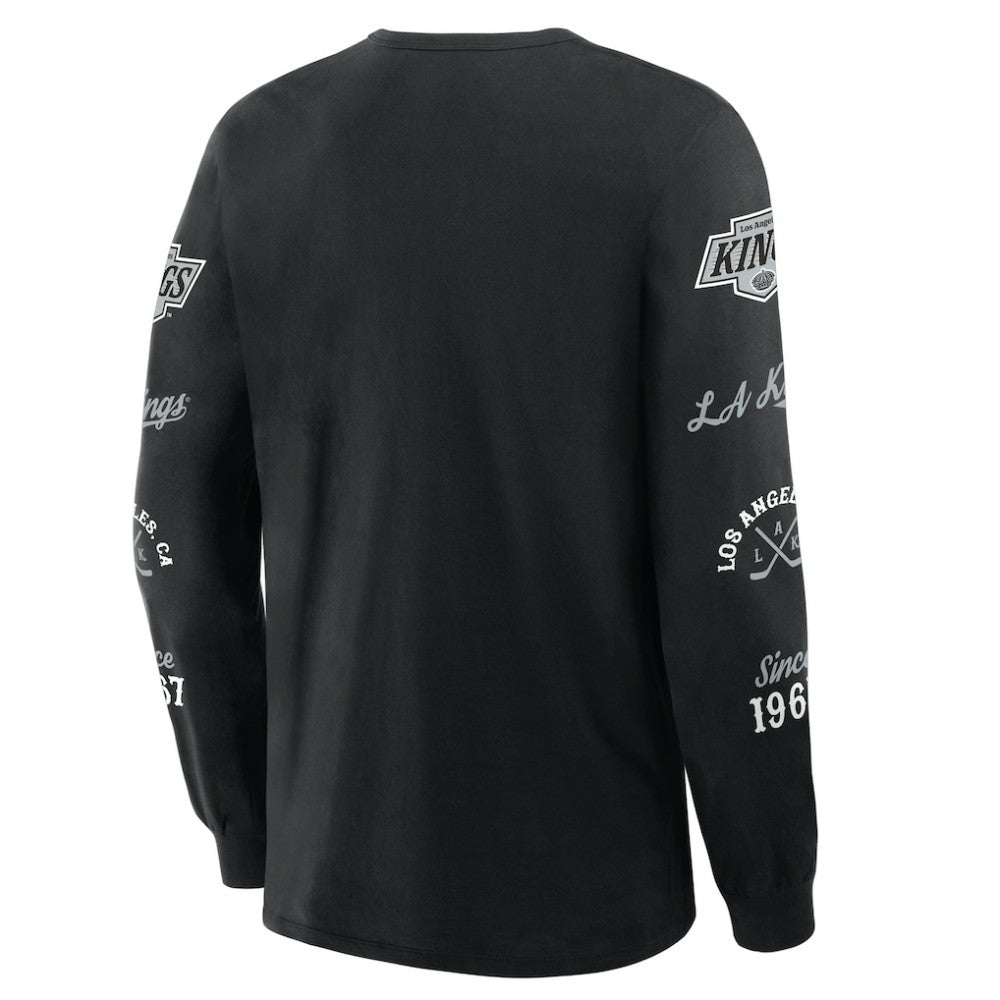 NHL Black Los Angeles Kings Fanatics Boxed In Legacy Long Sleeve T-Shirt