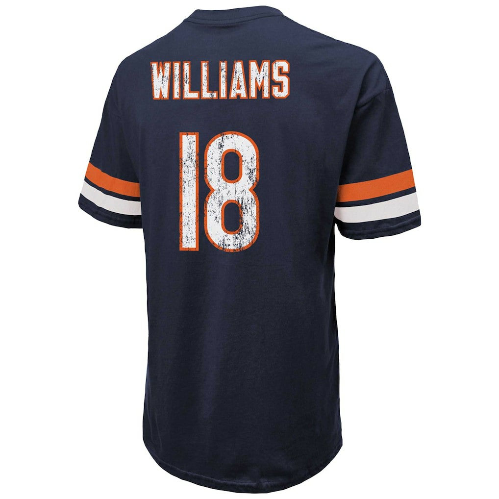 Caleb Williams  Majestic Threads Name & Number Oversize Fit T-Shirt - Chicago Bears