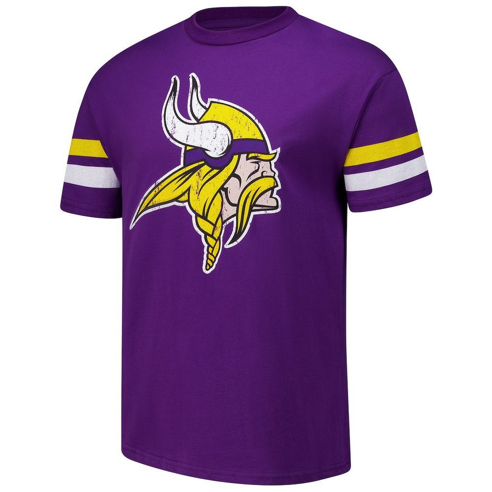 J.J. McCarthy  Majestic Threads Name & Number Oversized Fit T-Shirt - Minnesota Vikings