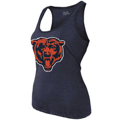 Caleb Williams  Majestic Threads Women's Name & Number Tri-Blend Scoop Neck Tank Top - Chicago Bears