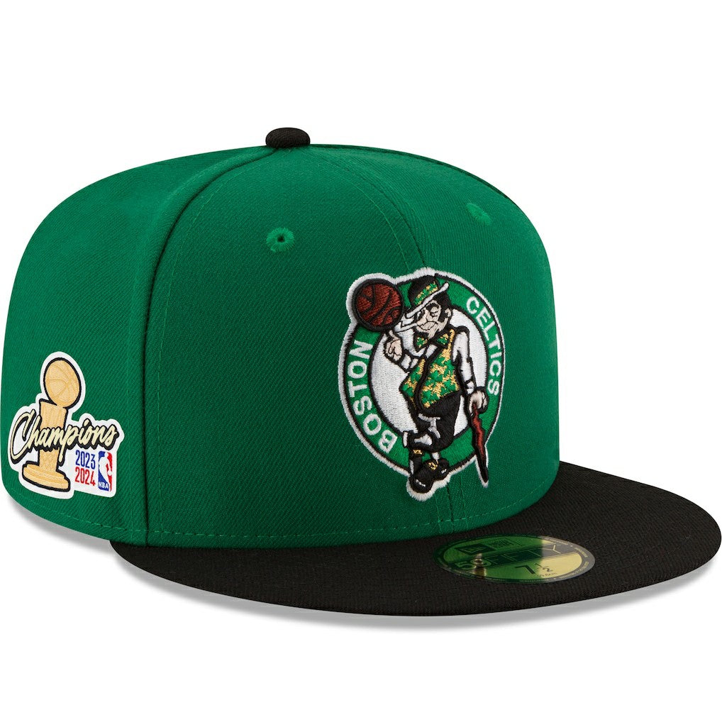 NBA Boston Celtics 2024 NBA Finals Champions Side Patch 59FIFTY Fitted Hat