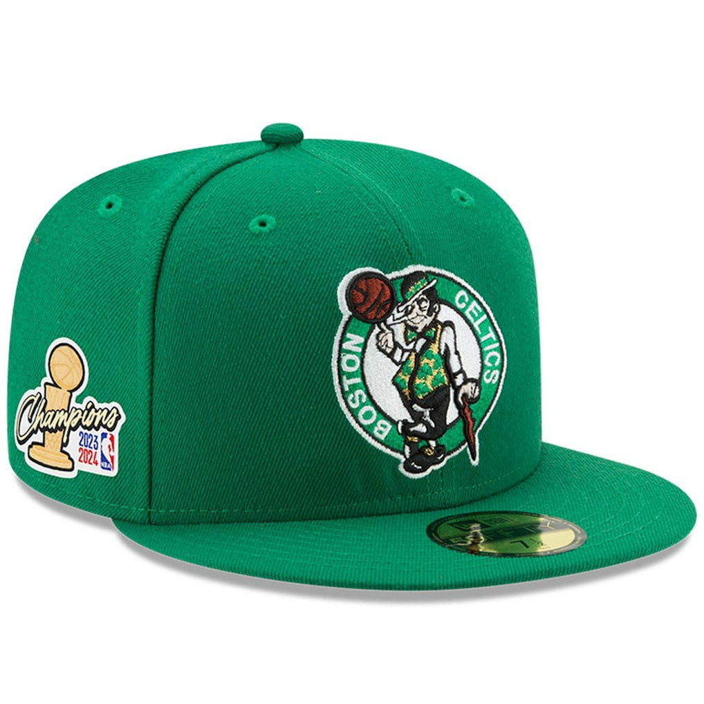 NBA Boston Celtics 2024 NBA Finals Champions Side Patch 59FIFTY Fitted Hat
