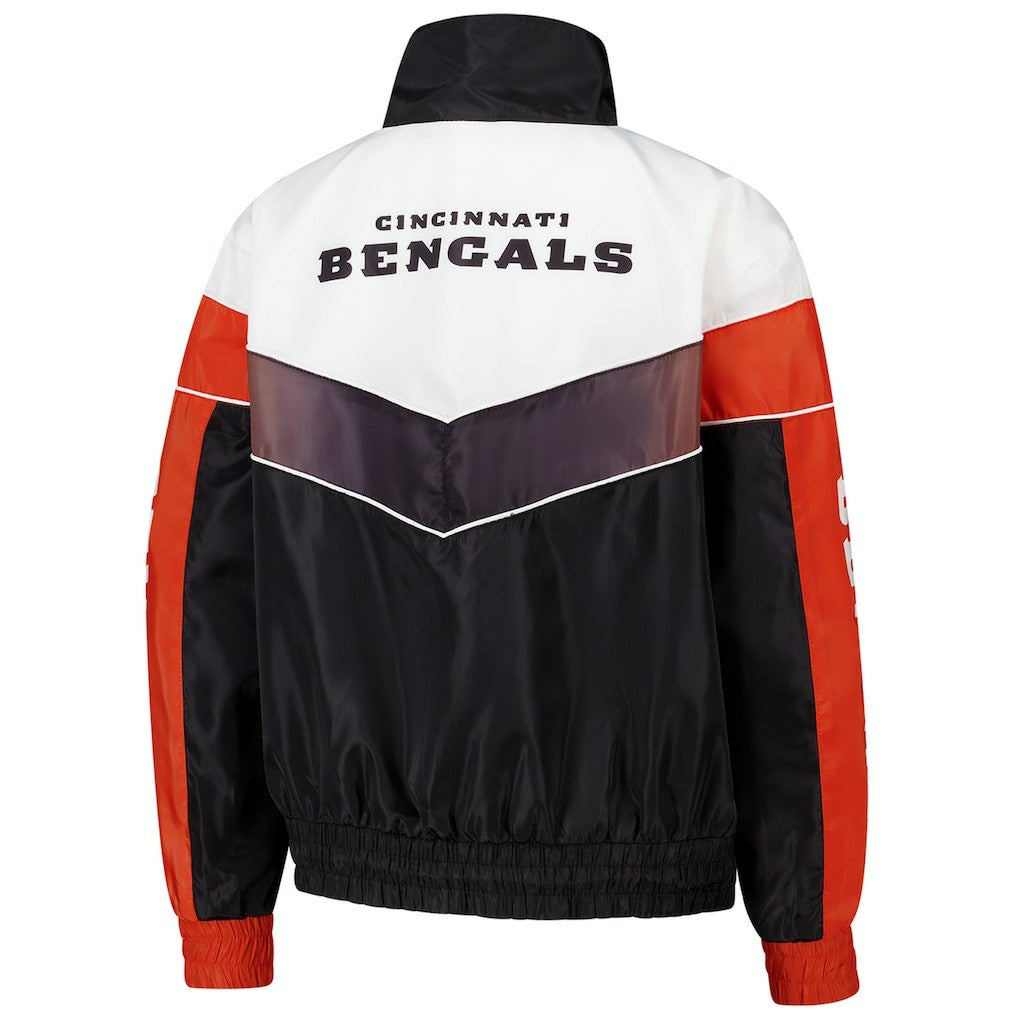 The Wild Collective Women's 1/4 Zip Track Jacket - Cincinnati Bengals