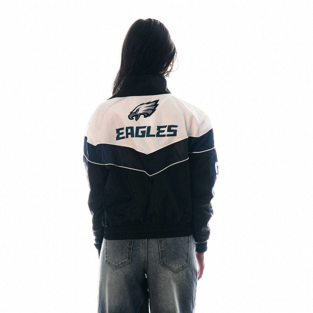 The Wild Collective Women's 1/4 Zip Track Jacket - Philadelphia Eagles