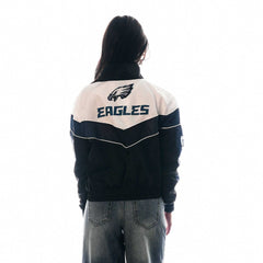 The Wild Collective Women's 1/4 Zip Track Jacket - Philadelphia Eagles