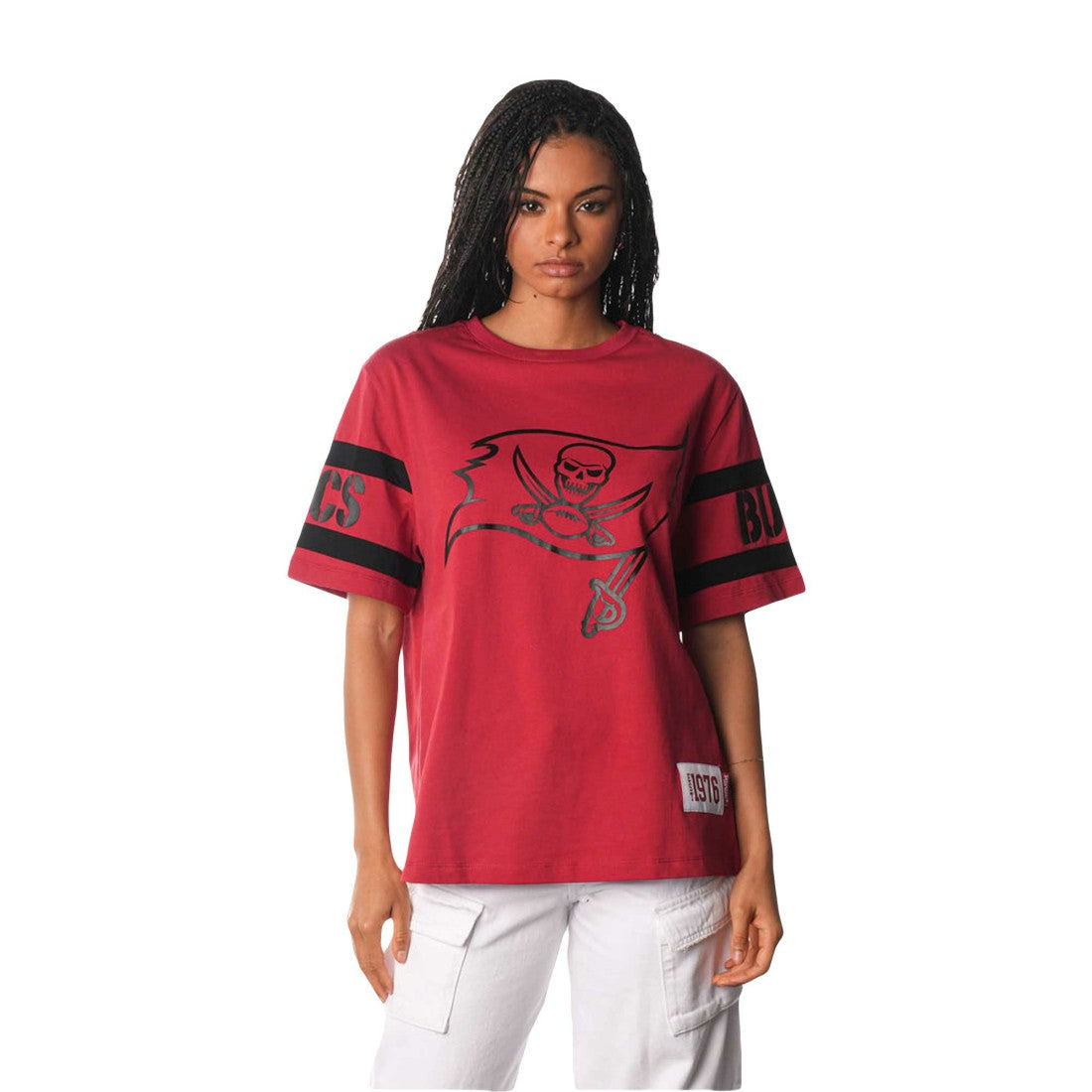 The Wild Collective Women's Drop Shoulder T-Shirt - Tampa Bay Buccaneers