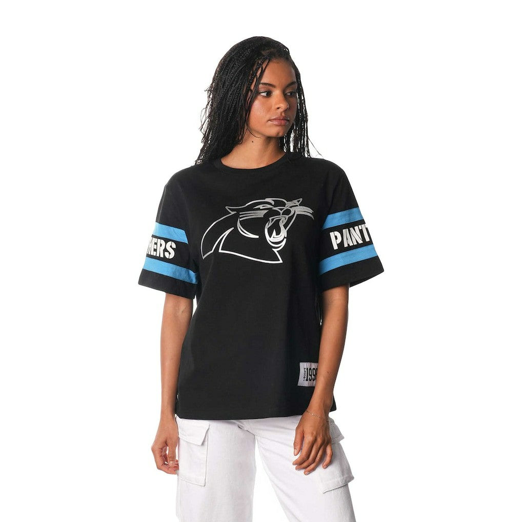The Wild Collective Women's Drop Shoulder T-Shirt - Carolina Panthers