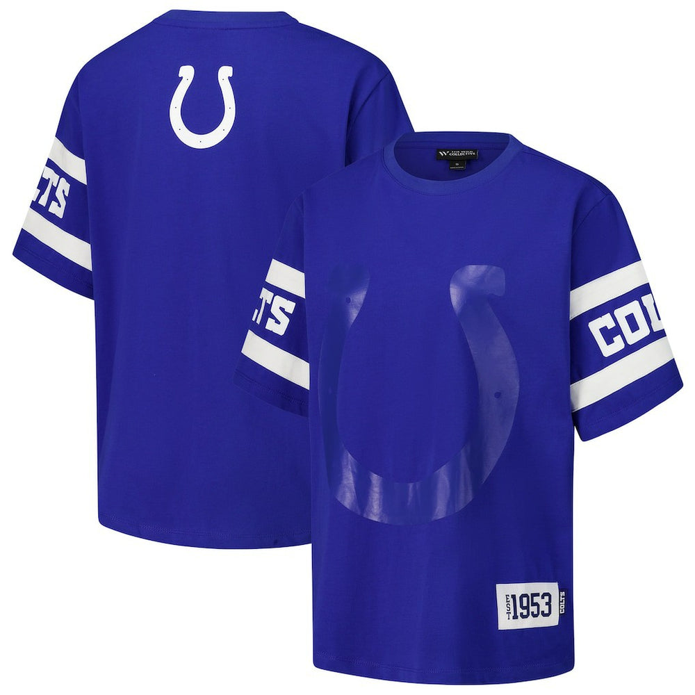 The Wild Collective Women's Drop Shoulder T-Shirt - Indianapolis Colts
