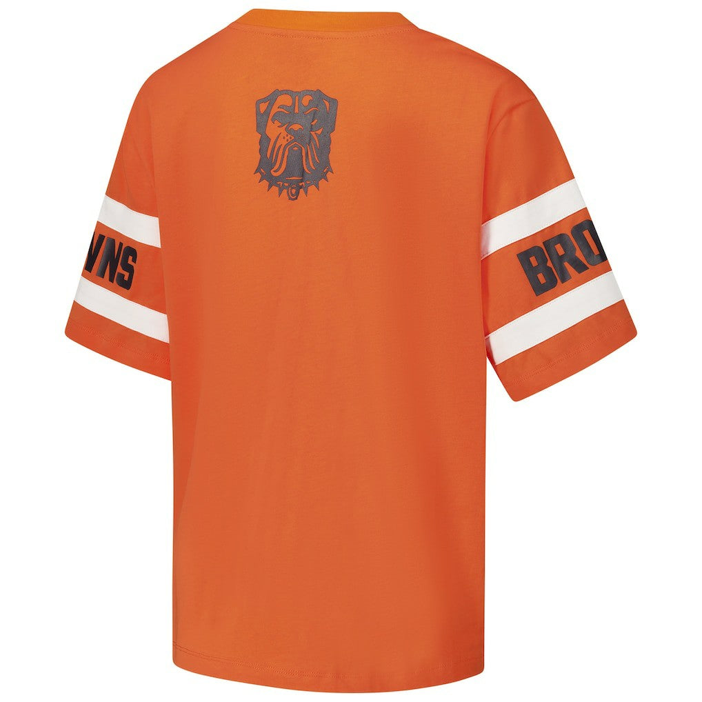 The Wild Collective Women's Drop Shoulder T-Shirt - Cleveland Browns