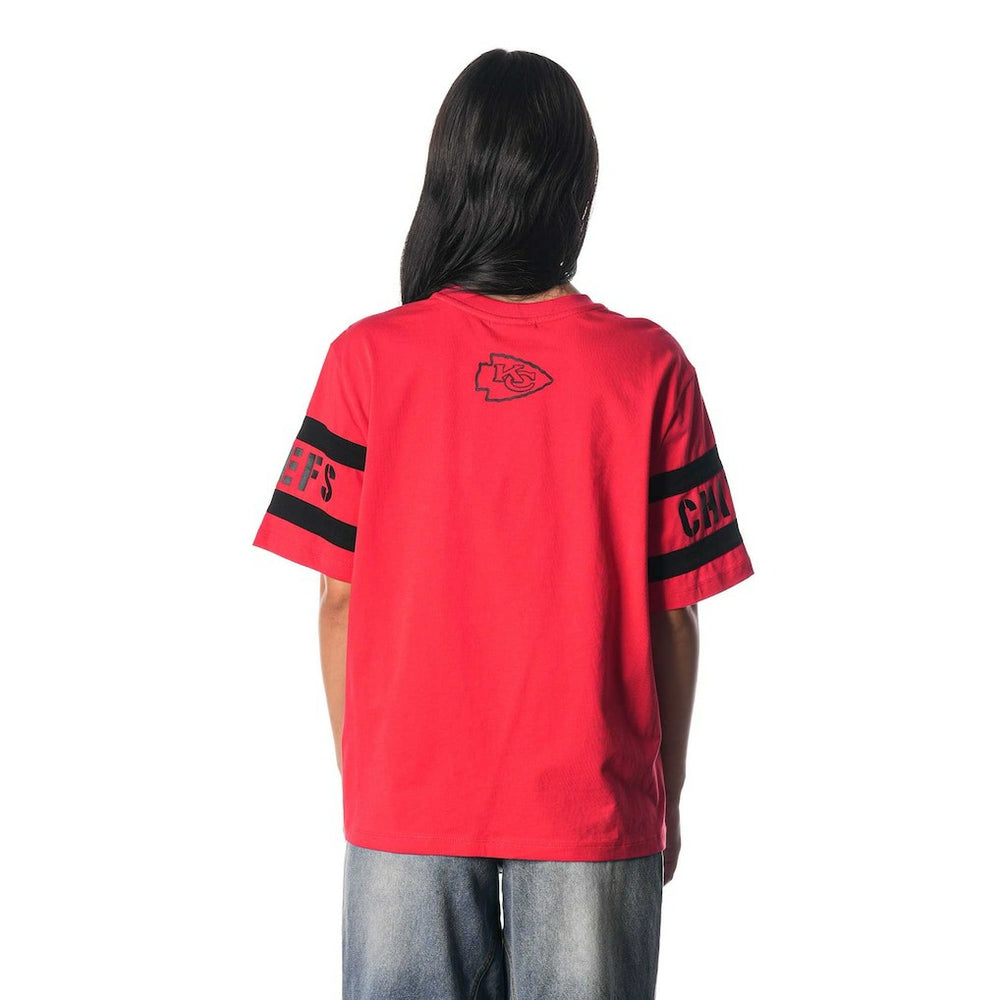 The Wild Collective Women's Drop Shoulder T-Shirt - Kansas City Chiefs