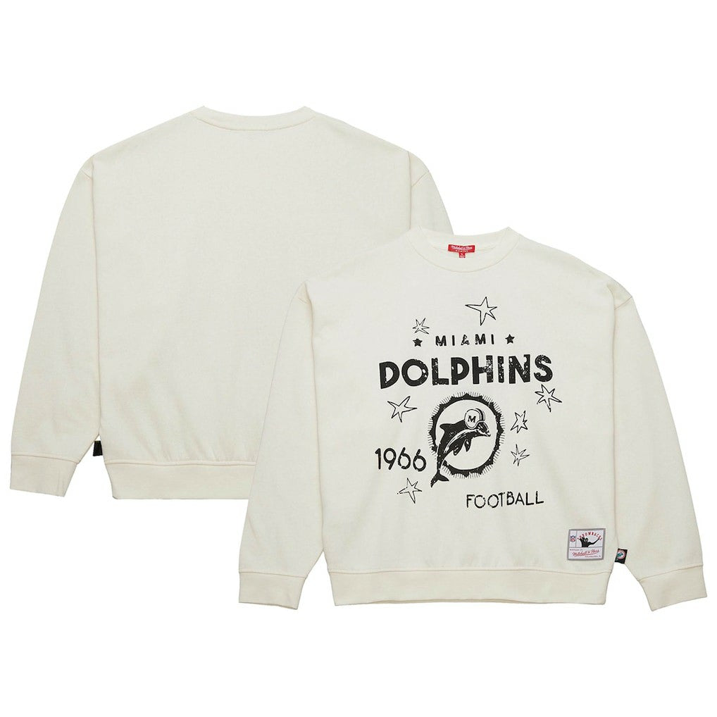 Women's Throwback Logo 3.0 Pullover Sweatshirt - Miami Dolphins