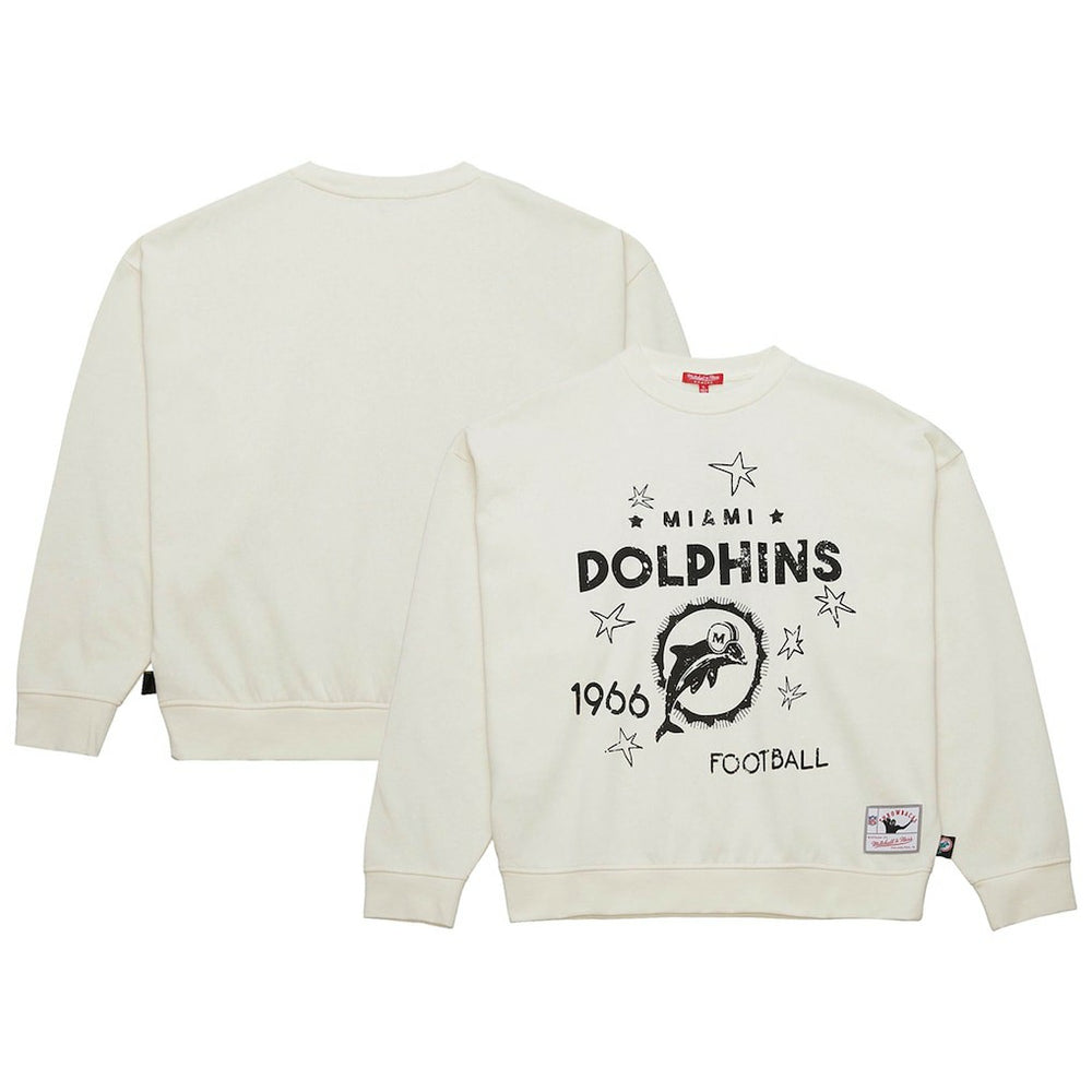 Women's Throwback Logo 3.0 Pullover Sweatshirt - Miami Dolphins