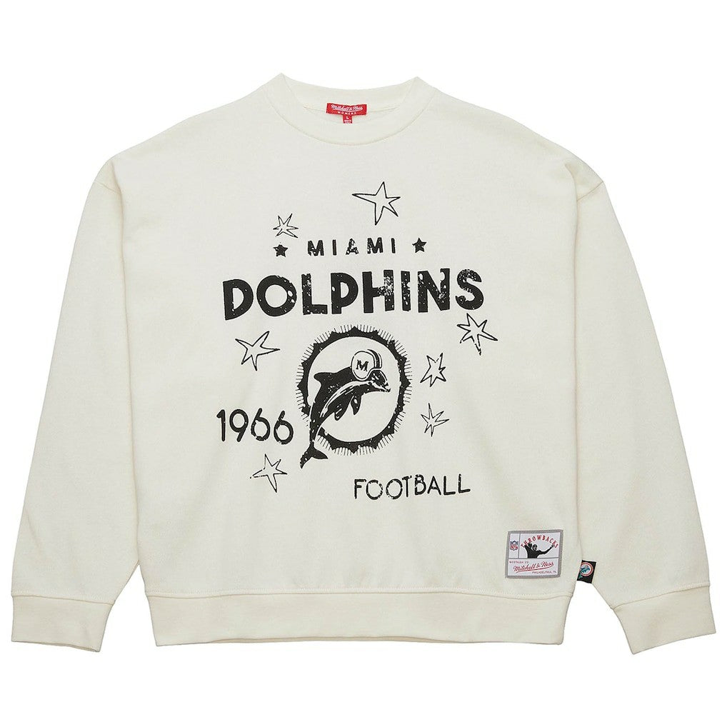 Women's Throwback Logo 3.0 Pullover Sweatshirt - Miami Dolphins