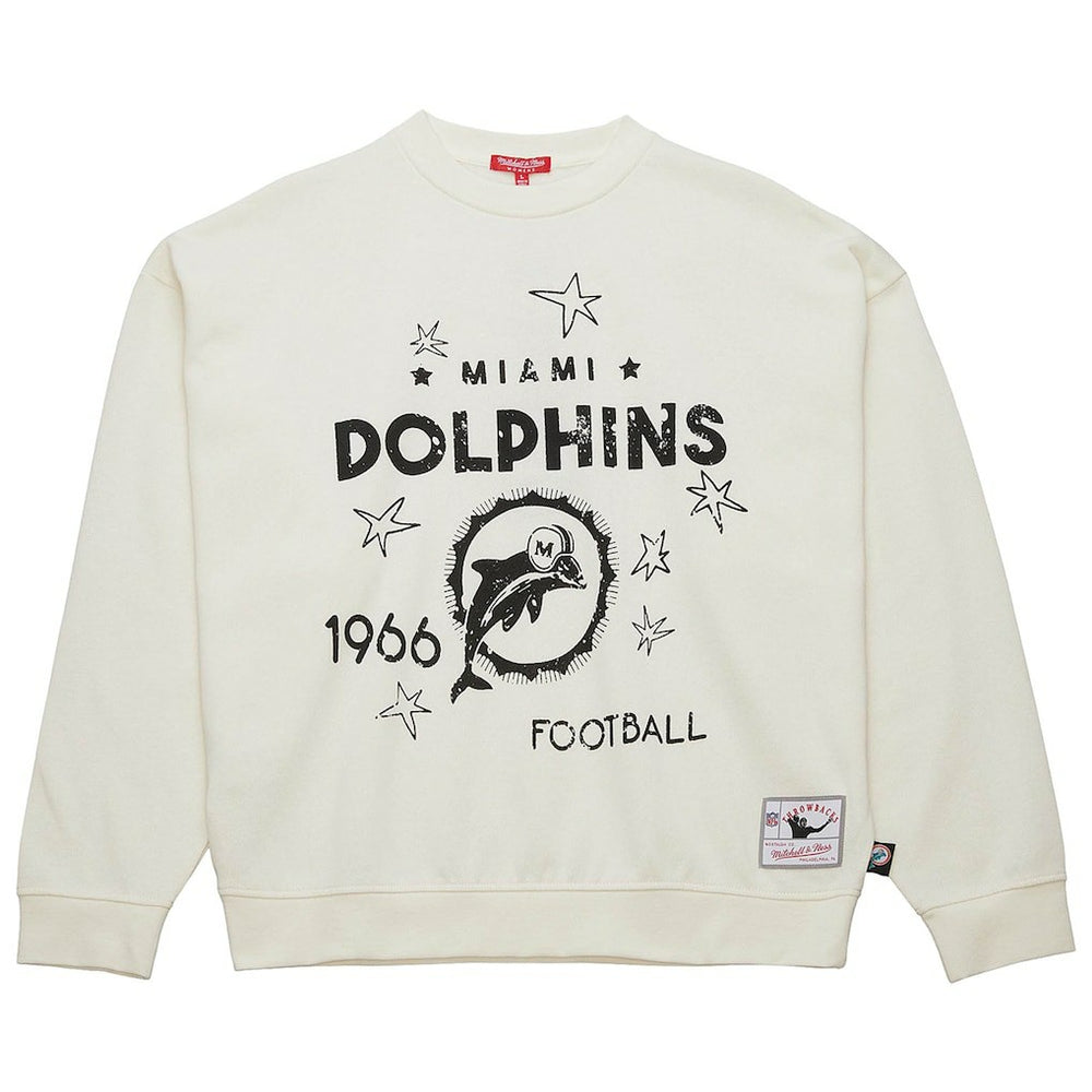 Women's Throwback Logo 3.0 Pullover Sweatshirt - Miami Dolphins
