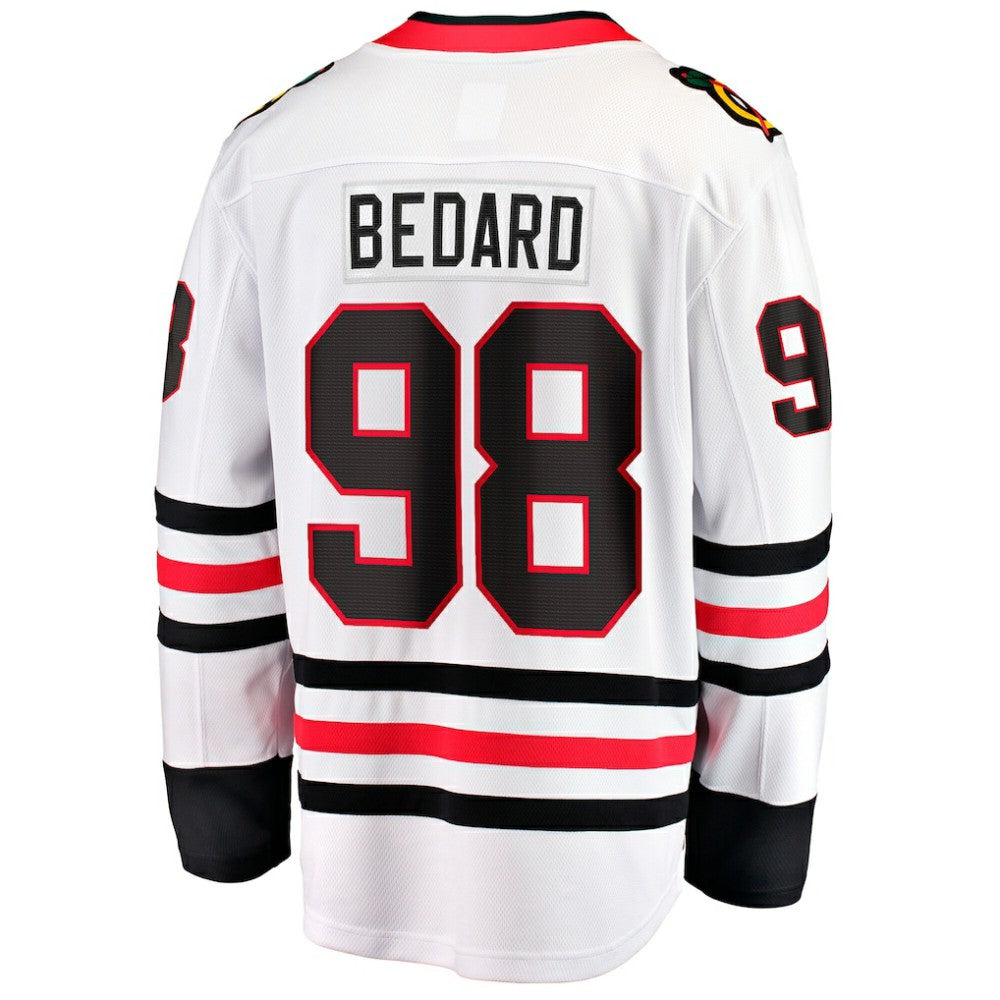 NHL White Connor Bedard Chicago Blackhawks Fanatics Breakaway Jersey