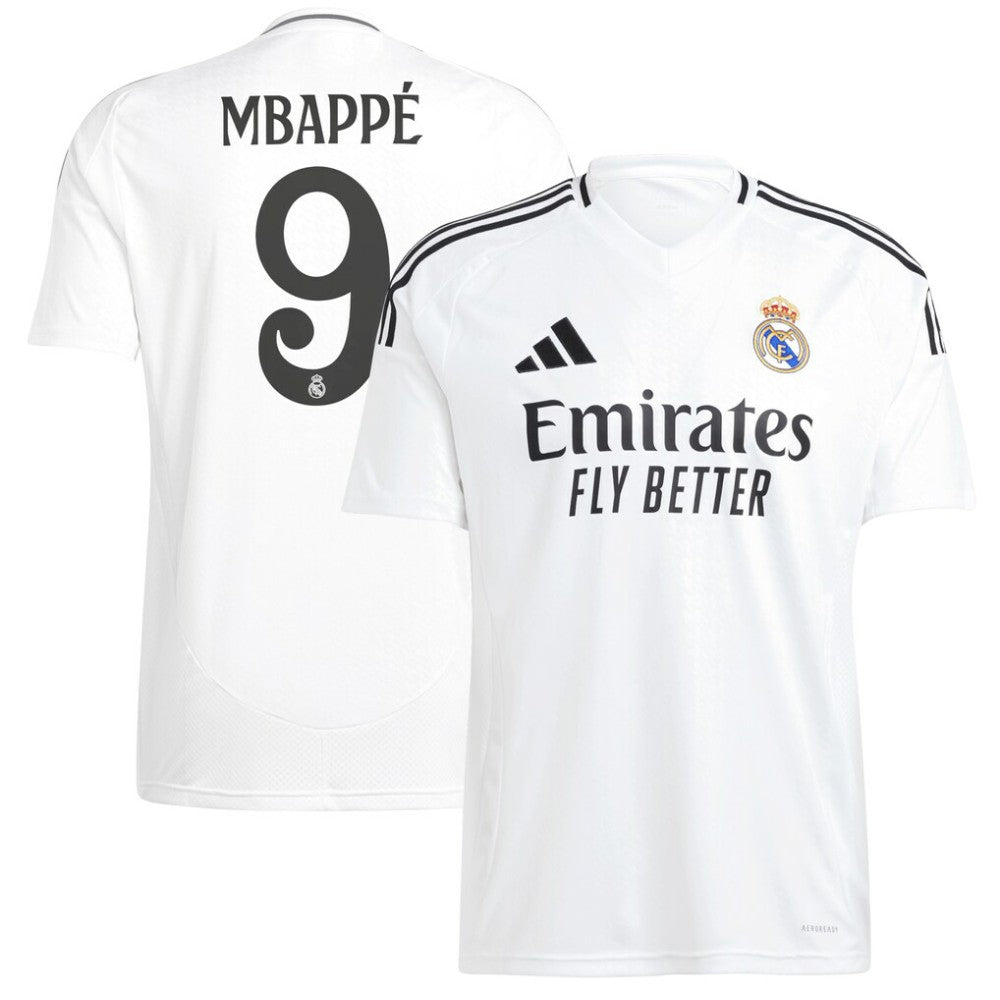 Kylian Mbappé Real Madrid 2024/25 Home Replica Player Jersey - Adidas White