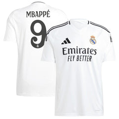 Kylian Mbappé Real Madrid 2024/25 Home Replica Player Jersey - Adidas White