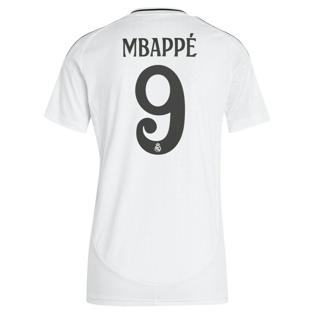 Kylian Mbappé Real Madrid Women's 2024/25 Home Replica Player Jersey - Adidas White