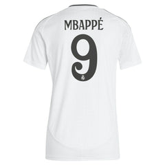 Kylian Mbappé Real Madrid Women's 2024/25 Home Replica Player Jersey - Adidas White