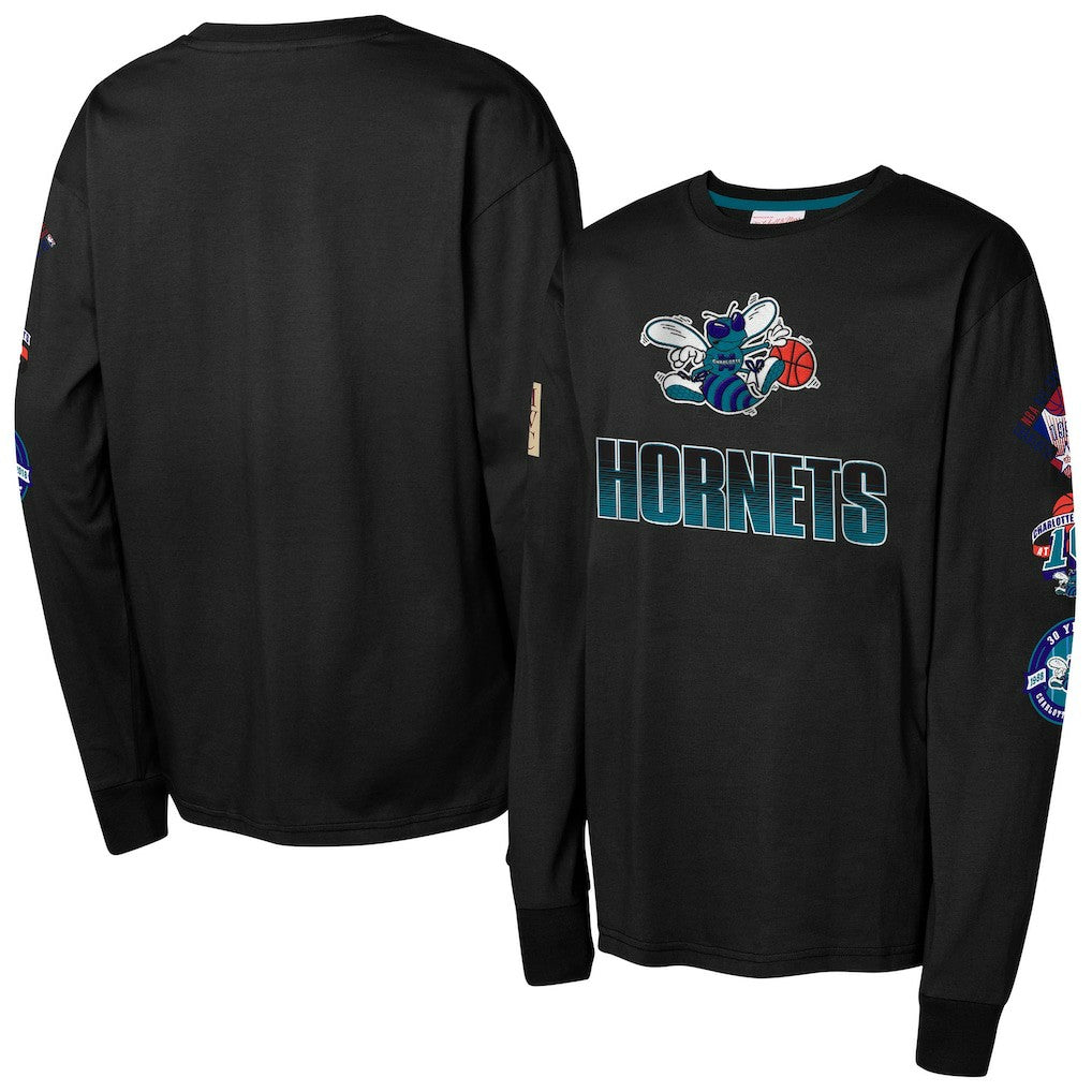 NBA Charlotte Hornets Youth Hardwood Classic All Over Long Sleeve T-Shirt