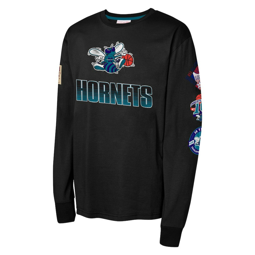 NBA Charlotte Hornets Youth Hardwood Classic All Over Long Sleeve T-Shirt
