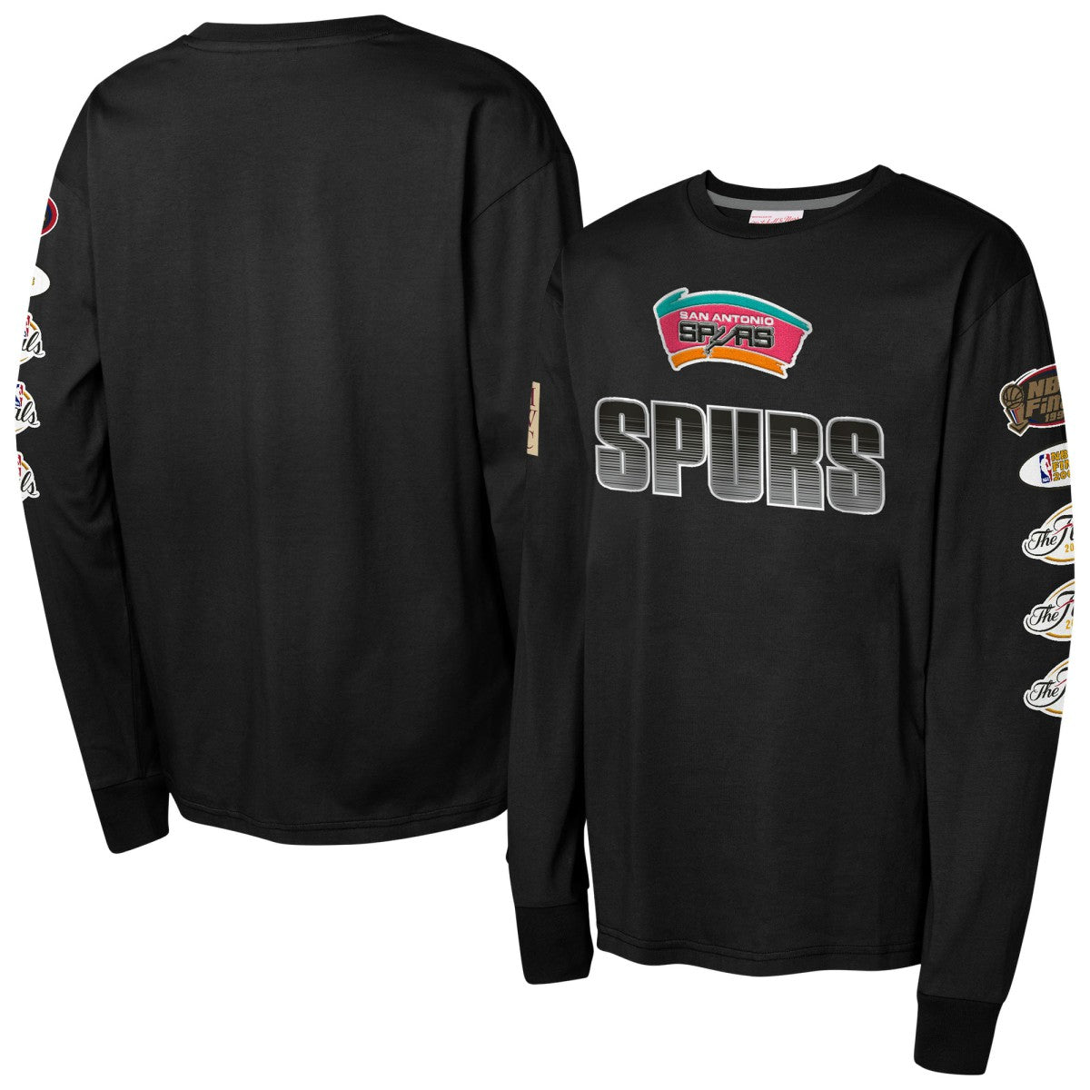 NBA San Antonio Spurs Youth Hardwood Classics All Over Long Sleeve T-Shirt