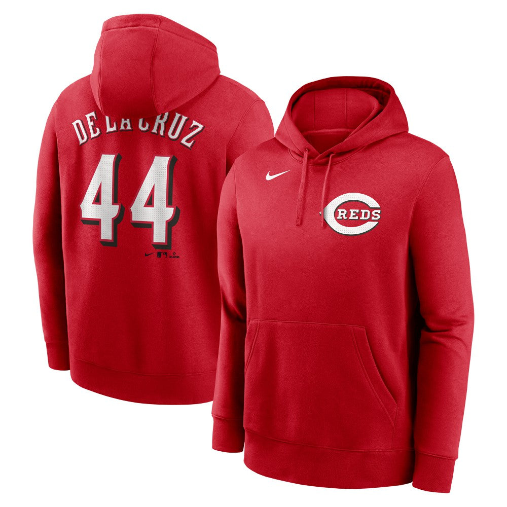 MLB Elly De La Cruz Cincinnati Reds Nike Player Name & Number Club Pullover Hoodie