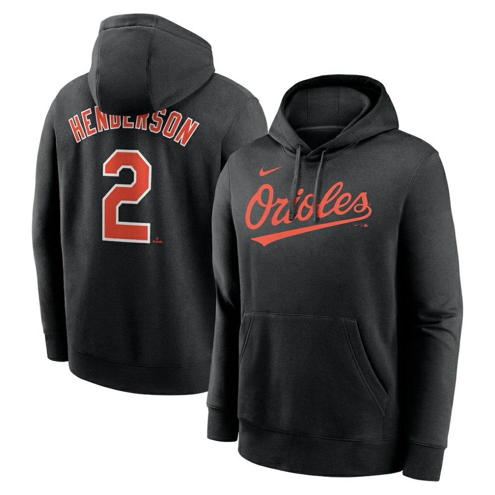 MLB Gunnar Henderson Baltimore Orioles Nike Player Name & Number Club Fleece Pullover Hoodie