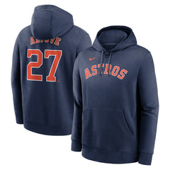 MLB Jose Altuve Houston Astros Nike Player Name & Number Club Fleece Pullover Hoodie