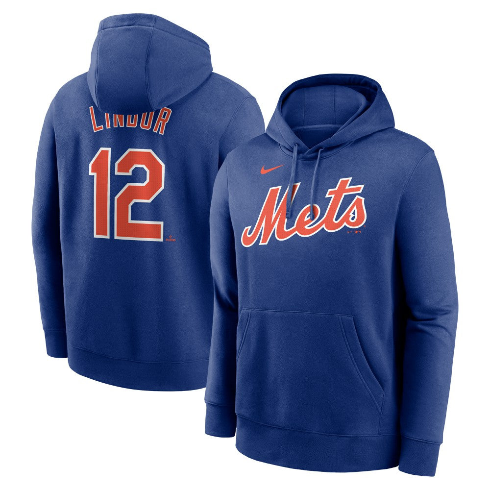 MLB Francisco Lindor New York Mets Nike Player Name & Number Club Pullover Hoodie