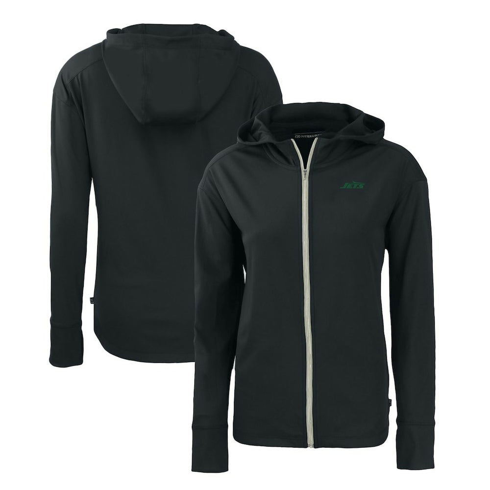Cutter & Buck Women's Primary Logo Daybreak Eco Recycled Full-Zip Hoodie Jacket - New York Jets