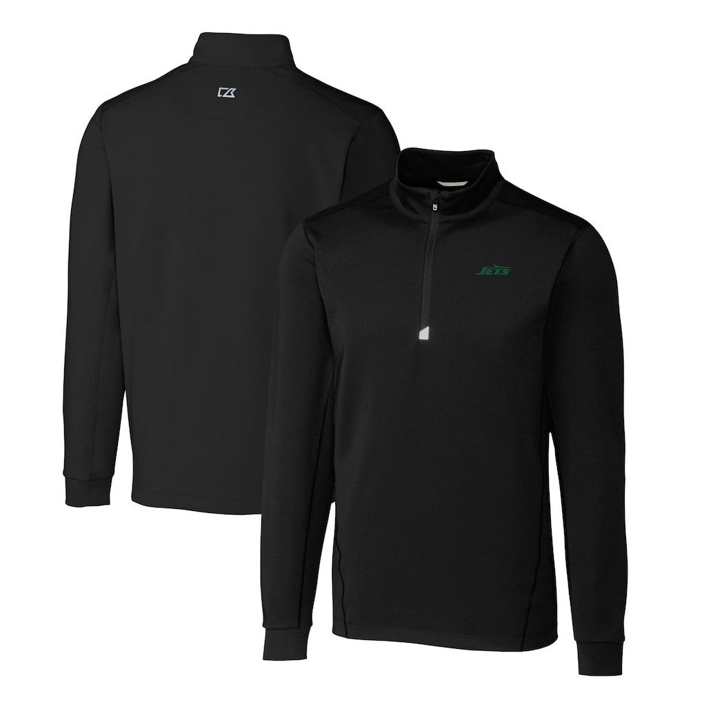 Cutter & Buck Primary Logo Traverse Stretch Quarter-Zip Top - New York Jets