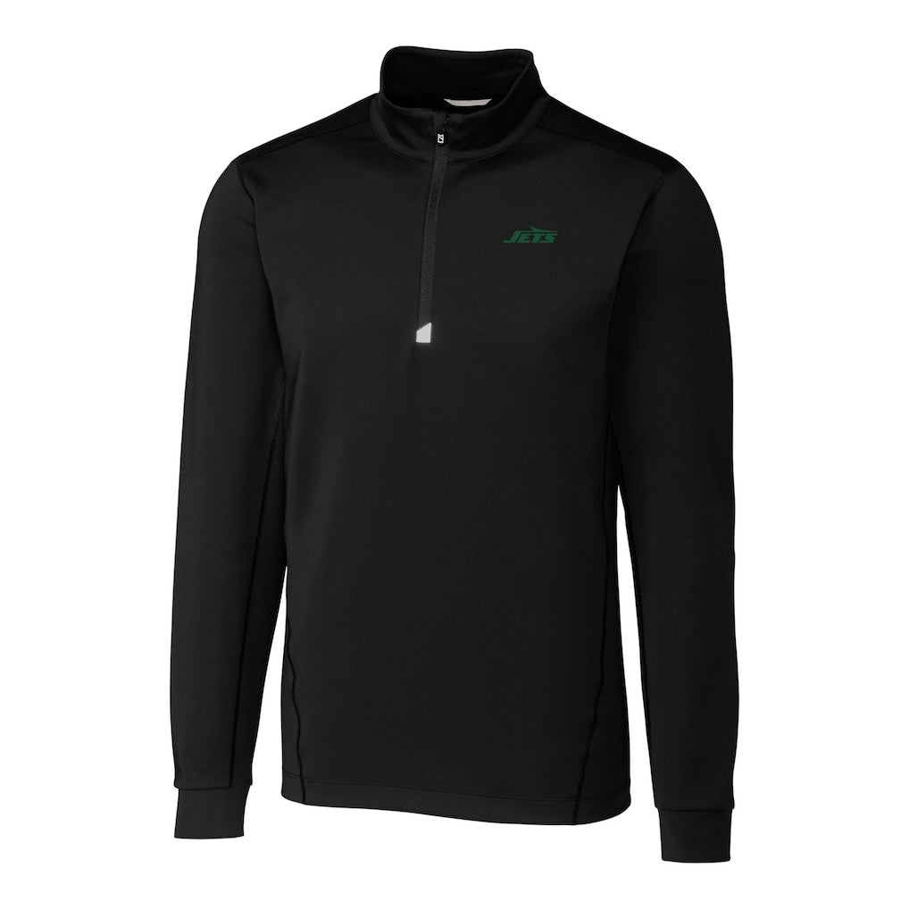 Cutter & Buck Primary Logo Traverse Stretch Quarter-Zip Top - New York Jets