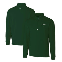 Cutter & Buck Primary Logo Traverse Stretch Quarter-Zip Top - New York Jets