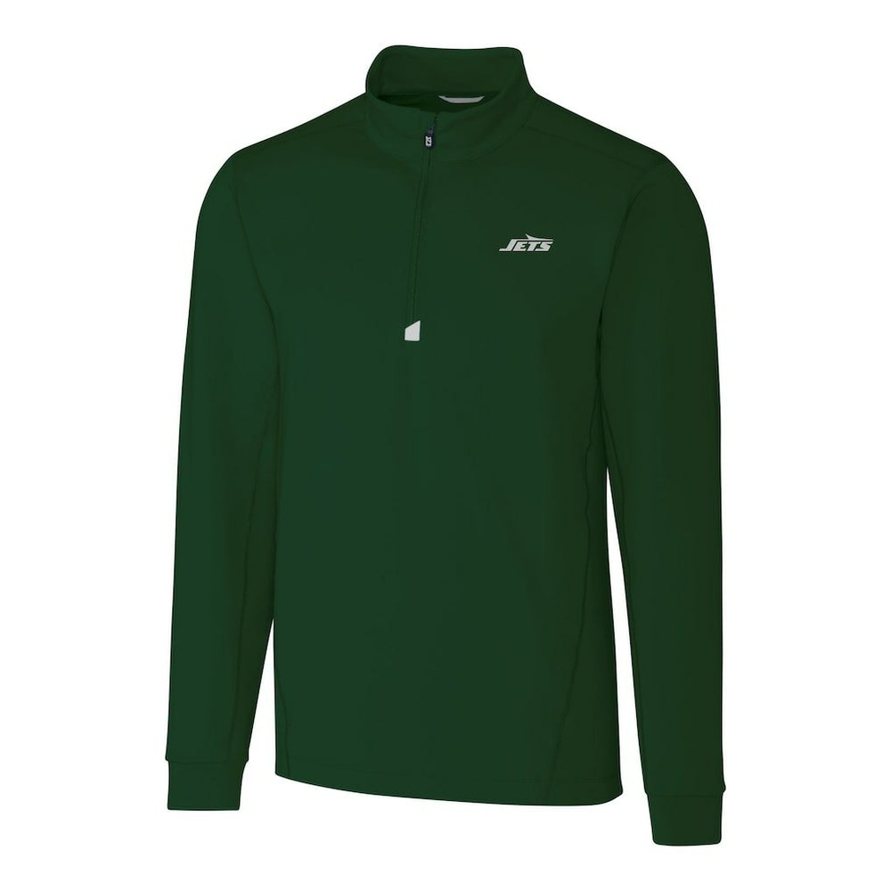 Cutter & Buck Primary Logo Traverse Stretch Quarter-Zip Top - New York Jets