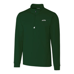Cutter & Buck Primary Logo Traverse Stretch Quarter-Zip Top - New York Jets