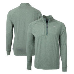 Cutter & Buck Primary Logo Adapt Eco Knit Quarter-Zip Top - New York Jets