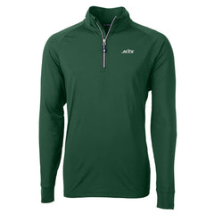 Cutter & Buck Primary Logo Adapt Eco Knit Stretch Recycled Quarter-Zip Top - New York Jets