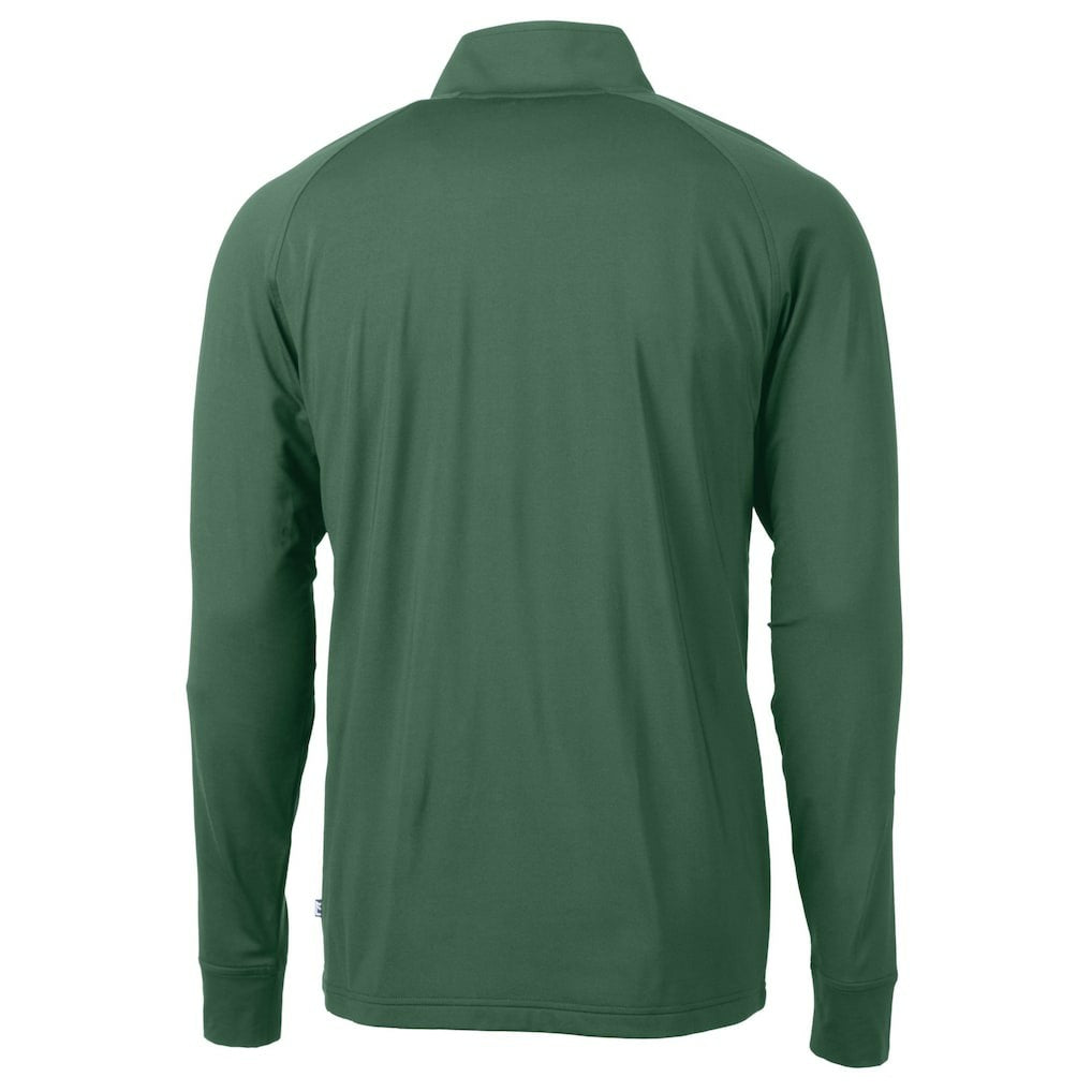 Cutter & Buck Primary Logo Adapt Eco Knit Stretch Recycled Quarter-Zip Top - New York Jets