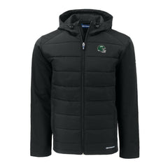 Cutter & Buck Big & Tall Helmet Evoke Hybrid Eco Softshell Recycled Full-Zip Hoodie Jacket - New York Jets