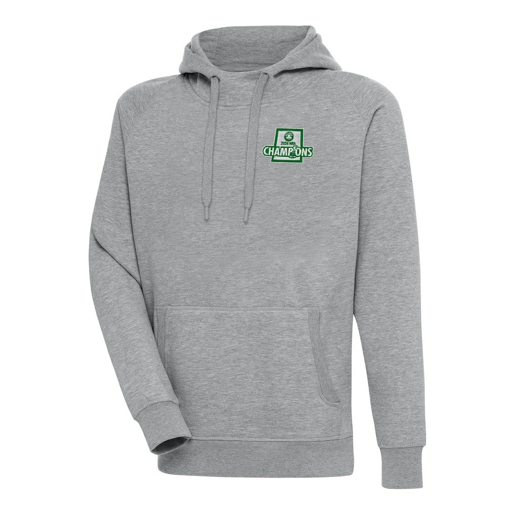 NBA Boston Celtics Antigua 2024 NBA Finals Champions Victory Raglan Pullover Hoodie